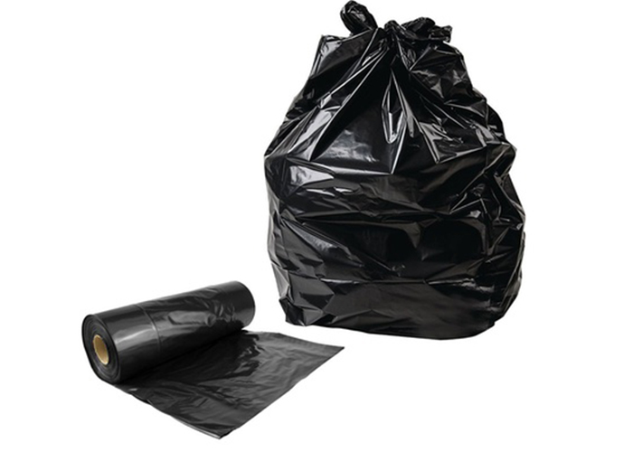 clear trash bags