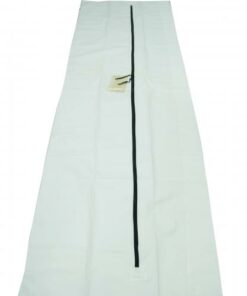 180 Micron Body bag Hospital Body Bags  white U-Shape Zip