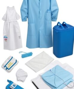 nurse in blue scrubs