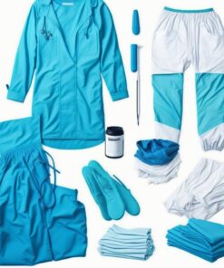 Disposable non woven mop caps black XX large