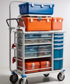 3 tier medical trolley