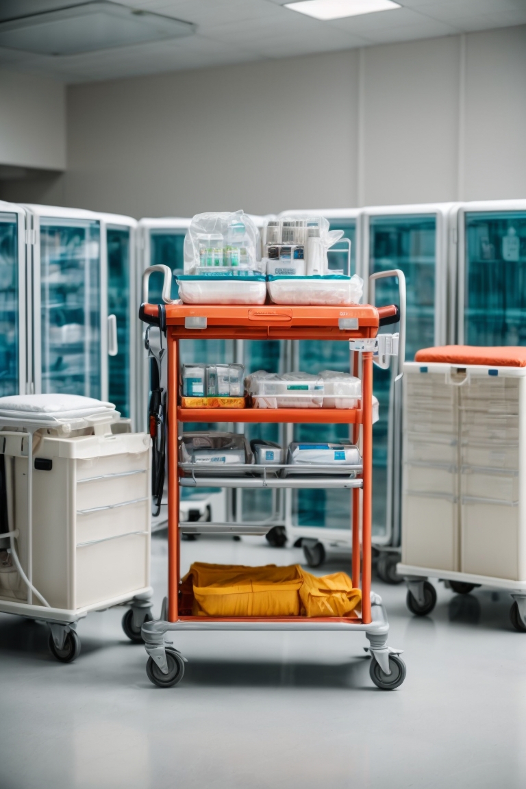 Burn ICU Emergency Cart