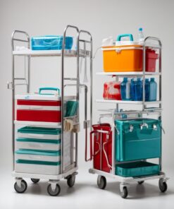 Emergency medical trolley equipment