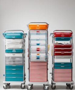 hospital dustbin trolley