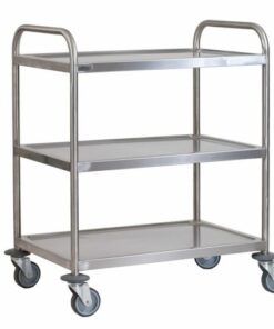 3 tier tea/food trolleys Grade 18/8 stainless