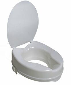 Raised Toilet Seat with Closing Seat Lid