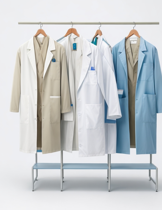 100 polyester lab coat