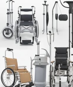 Walking Frame - Rollator Front Wheels Folding