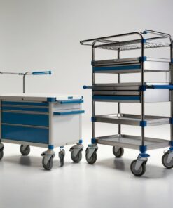 3 tier medical trolley