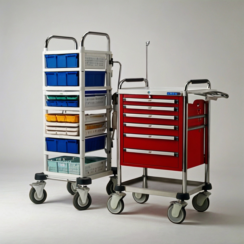5 drawer Emergency trolley