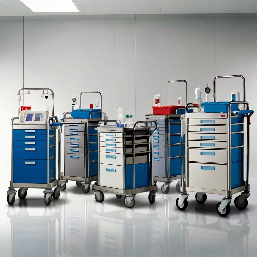5 Drawer Emergency Trolley
