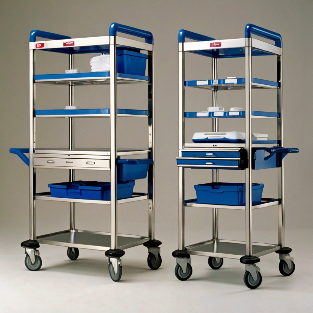 Ultrasound Black/white trolley monitor