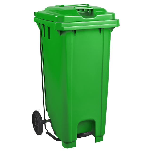 Red 240L Wheelie Bin General Waste or Hazardous Designation