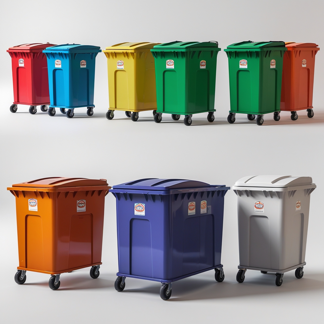 Compact 140L Small Wheelie Bin