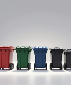 Recycling Blue 240L Wheelie Bin,