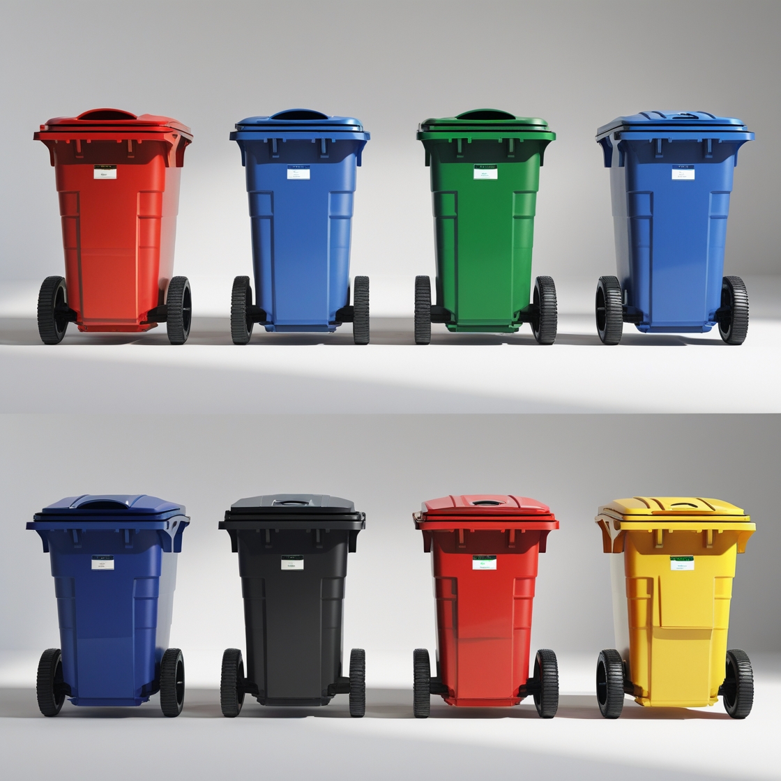 240L Blue Wheelie Bin for Paper & Cardboard Recycling