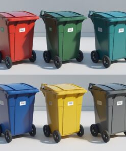Manual Wheelie Bin Compactor Save 50% Space