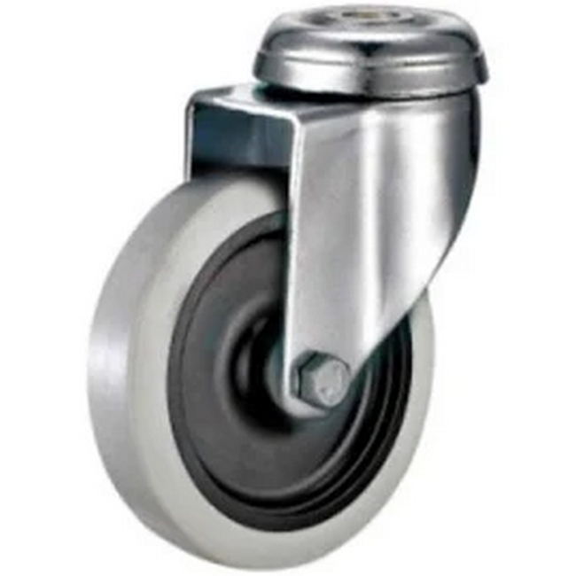 Castor Wheels - Thermoplastic Rubber - Bolt Hole - Swivel - 50mm - TOOC508