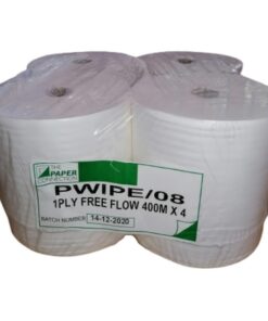 Hand Towel - 1 Ply Laminated Free Flow Paper - 400m - Pack of 4 - PP_08