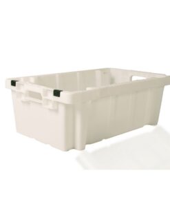 Plastic Crate - Meat Box - SABS Approved - 60L - White - Pack of 75 - MT85275