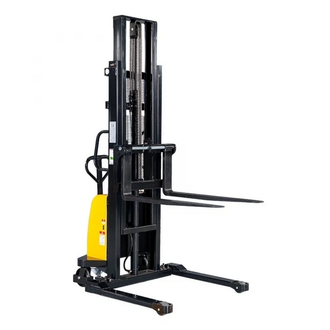 Wide Straddle Semi Electric Pallet Stacker - 1500kg Capacity - 3.5m Lift - WSSES1500-3500