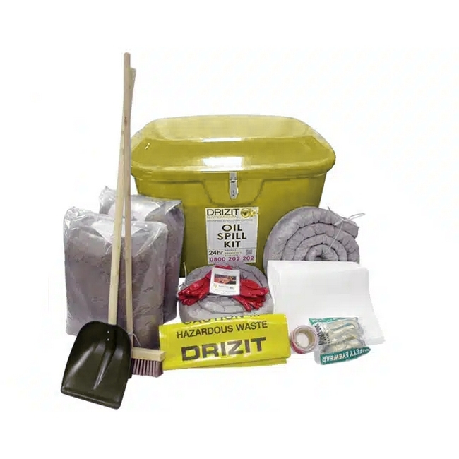Spill Kit - Includes GRP Container - Chemical - Yellow - Absorbs 500L - SK40995