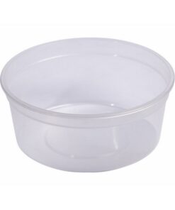 500ml Take Away Containers - Tub Only - Clear - Pack of 200
