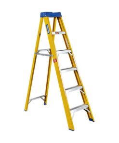 Partial Fibreglass Step Ladder - Single Sided - Industrial - 6 Steps - 1.8m