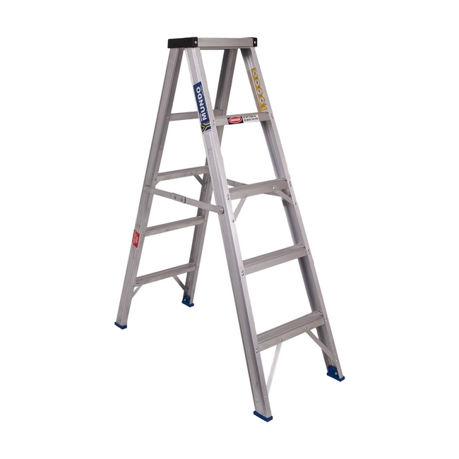 Aluminium Step Ladder - Double Sided - Domestic - 5 Step - 1.3m