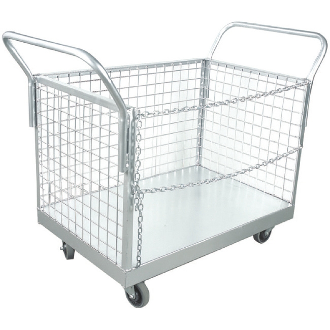 Mesh Box Truck - Trolley - 3 Sided - 91 x 61 x 91 cm - Carrying capacity 500kg