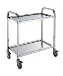 2 Tier Tea/food Trolley Tr612oe 61b/ss