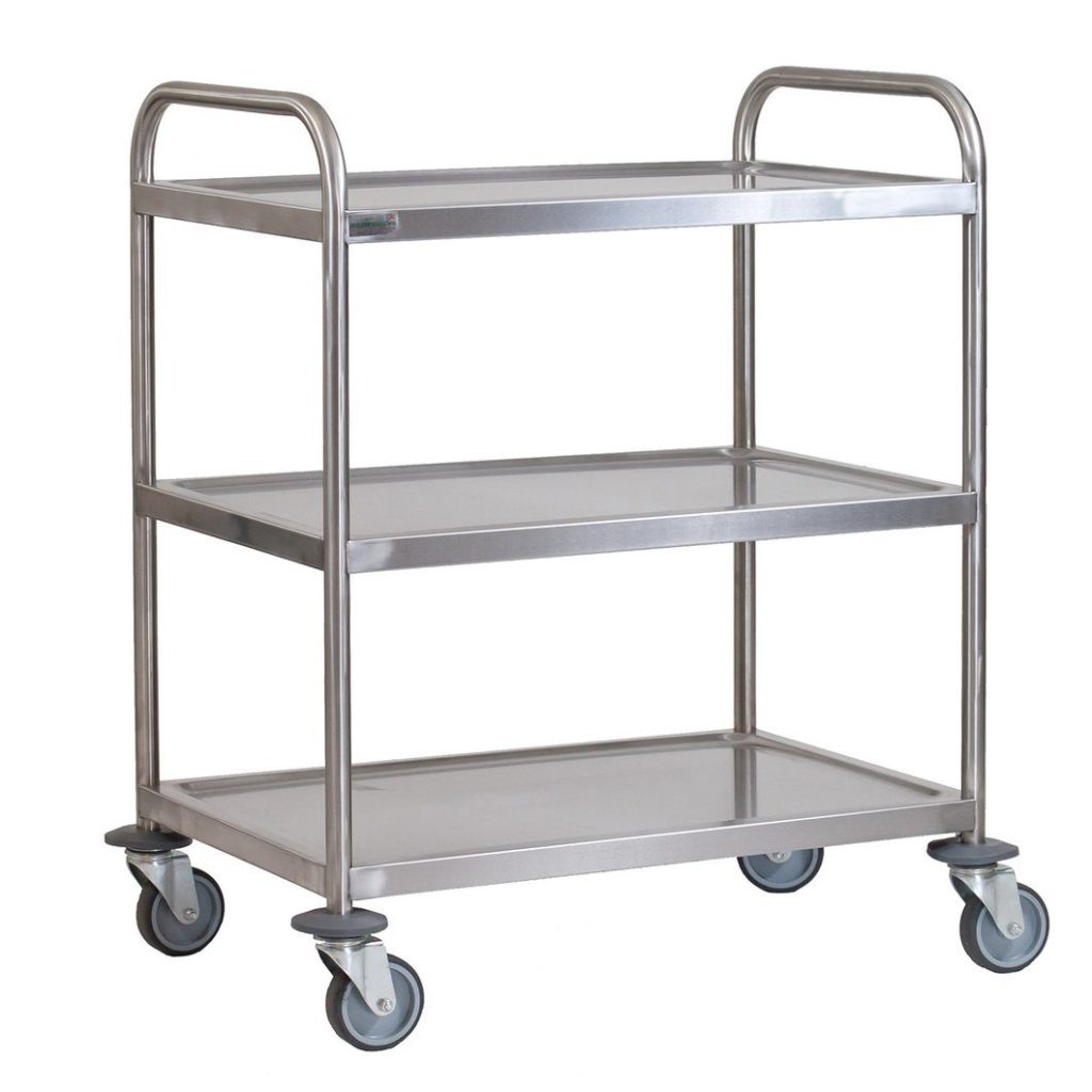 3 Tier Tea/Food Trolleys Grade 18/8 Stainless