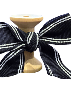 No 221 – Navy & White Thin Stripe 25mm