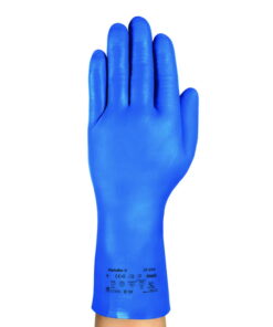 Ansell Nitrile Glove AlphaTec 37-310, Size 8, Blue, Not Velourized, Diamond Grip Profile, Pair