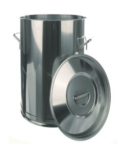 BOCHEM Container 50 L without Lid, 550 x 350 mm, 18/8 Steel Lid No. 8354