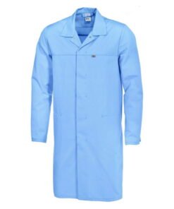 Bierbaum-Proenen BP Laboratory Coat Size XLN, Light Blue 65% Polyester / 35% Cotton 1/1 Arm, Unisex
