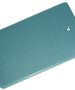 Stand base 300 x 150 mm steel, powder coated, M10 bore hole, 8mm thick, with welded feet