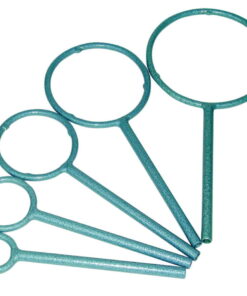 Ring with bosshead, O.D.:130mm ring of steel with bosshead of malleable, powder coated