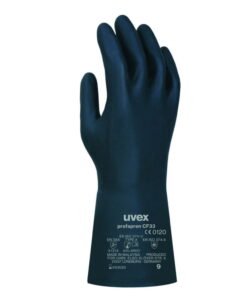 Uvex Protection Glove Profapren CF33, 33 cm, Size 7-S, Type 60119, Dark Blue, Pack of 10 Pair