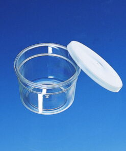 BRAND Jars 25 ml, PS, with Snap-On Lid PE-LD, Conical Form, PU=1000