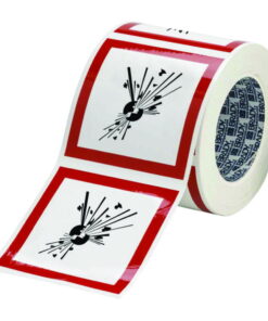 Brady GHS Symbol "Corrosive" PIC 1808-100*100-B7541-RLL 100x100 mm, Roll, Pack of 250