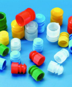 Kartell Caps for Test Tubes, 15–17 mm, Yellow, PE, Pack of 100