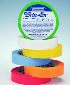 Bel-Art Adhesive Tape, White 19 mm x 36.4 m, Write-On