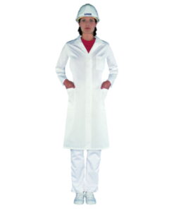 Uvex Ladies Laboratory Coat, Size 36, White, 65% Polyester / 35% Cotton, 1/1 Arm Type (81510)​