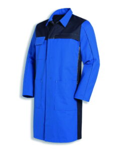 Uvex Men’s Laboratory Coat, Size 106/110, Corn Blue, 65% Cotton, 35% PE, 1/1 Arm, Type 16282