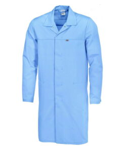 Bierbaum-Proenen BP Laboratory Coat Size 2XLN, Light Blue 65% Polyester / 35% Cotton 1/1 Arm, Unisex