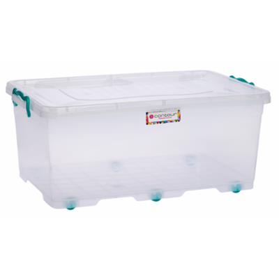 40 Litre Storage Box Clear Clip and Lock
