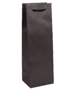Black Bottle paper carrier bag with cord handles