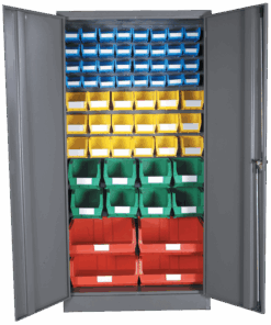 Louvre Panel & Linbin ® Storage Bin Cabinet Kit 1