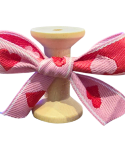 No 205 – Heart Pink, White & Cranberry 20mm